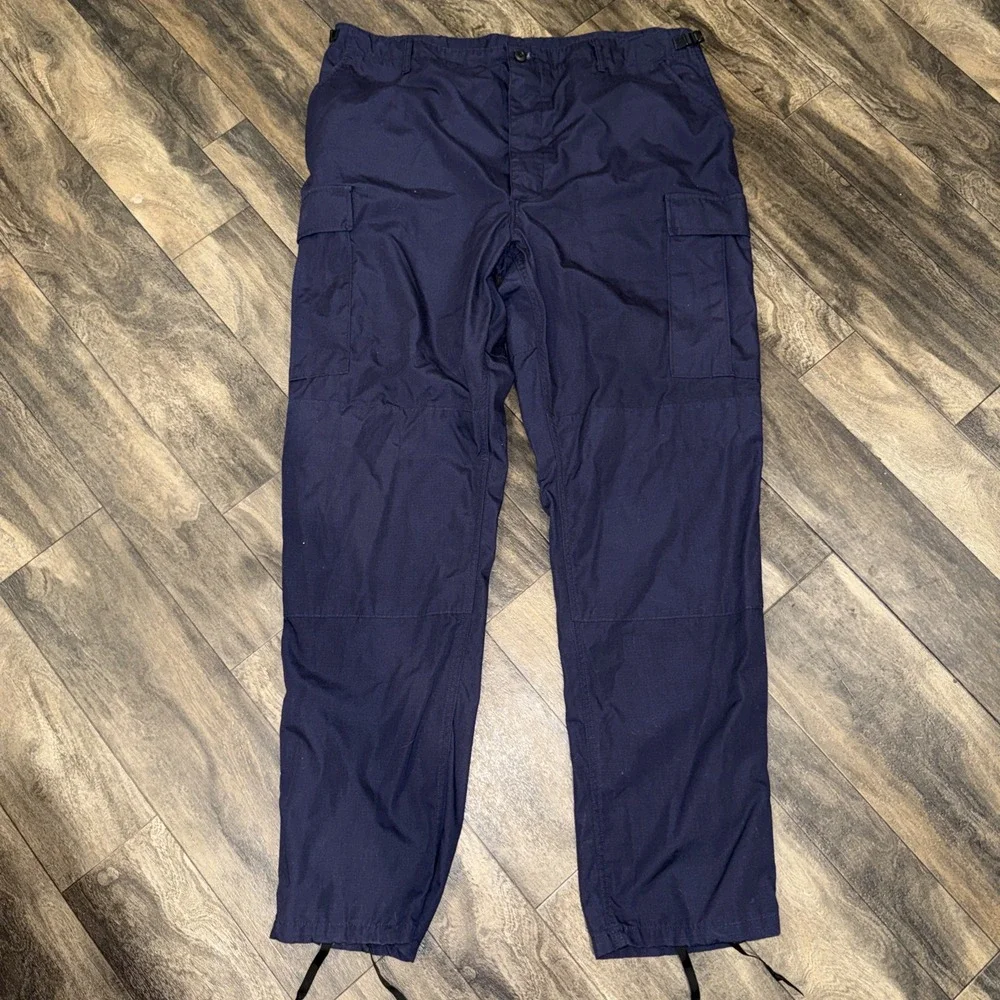 PROPPER Tactical Pants Cargo Utility Ripstop Men's Sz XL/L Navy Blue Adjustable